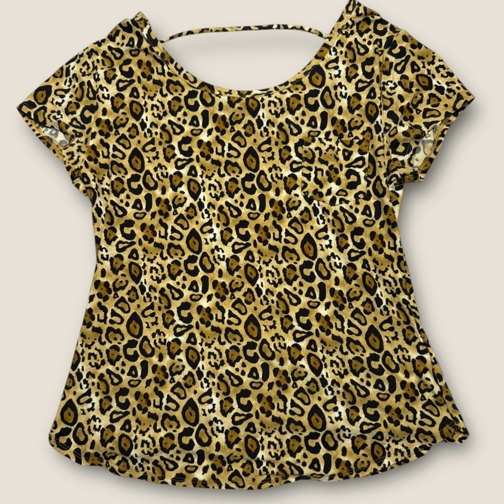 No Boundaries Animal Print Top‎ - Brown and black size XL/L Excellent Condition